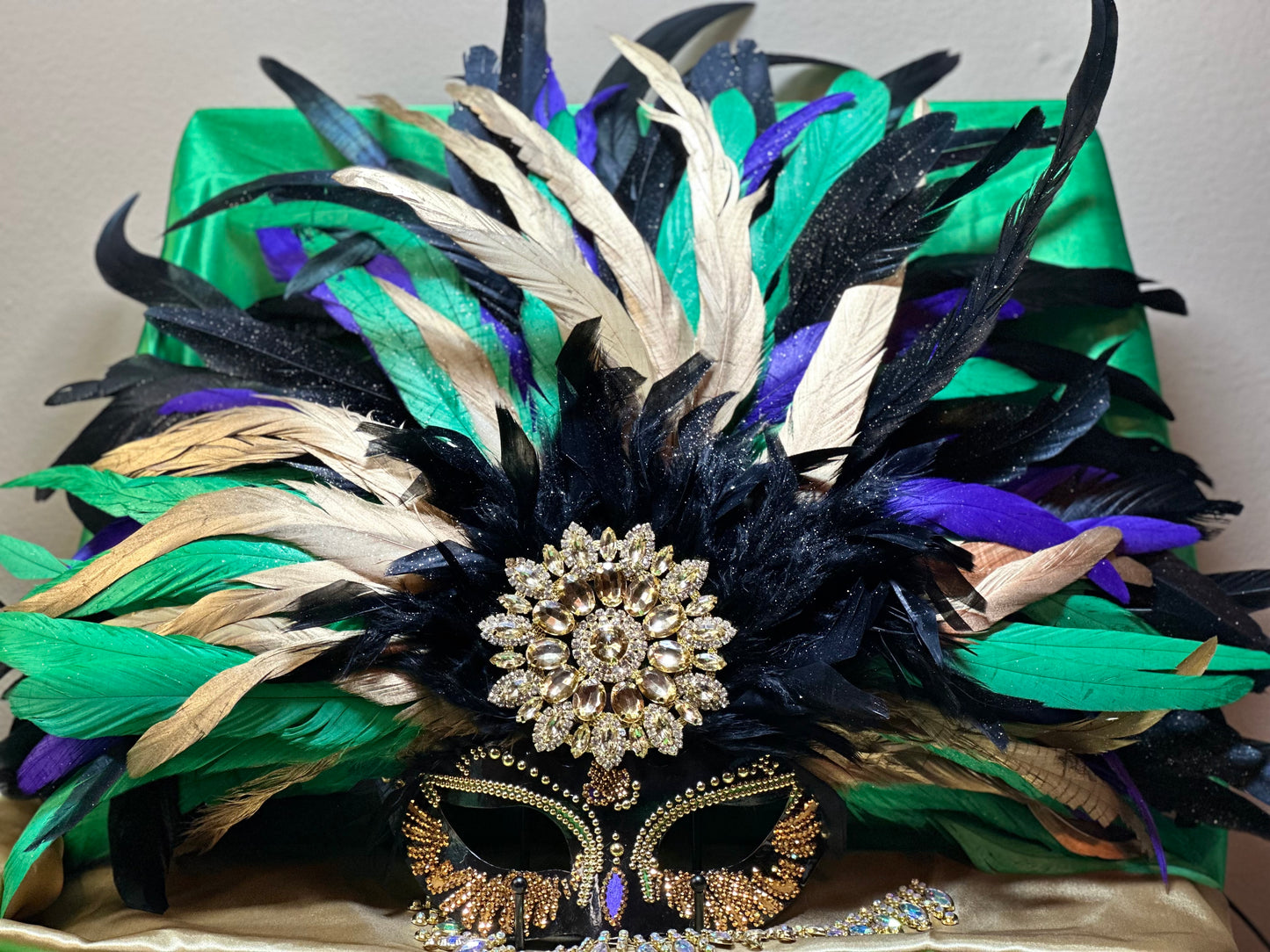 Vegas style masquerade mask: Mardi Gras Glam