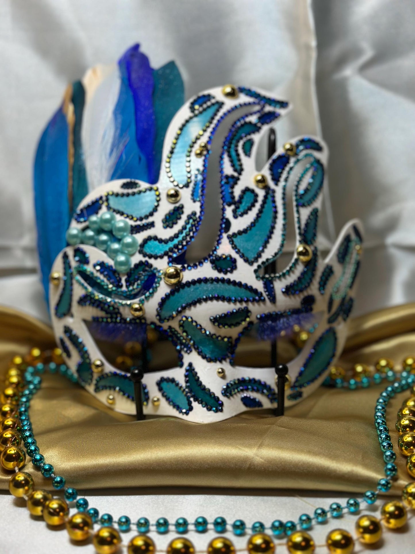 Daytime Fantasy Decor: Holding Stick, Mask, Shadow Box Art