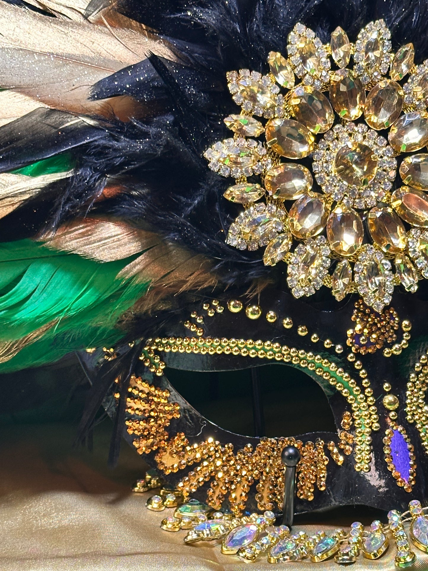 Vegas style masquerade mask: Mardi Gras Glam