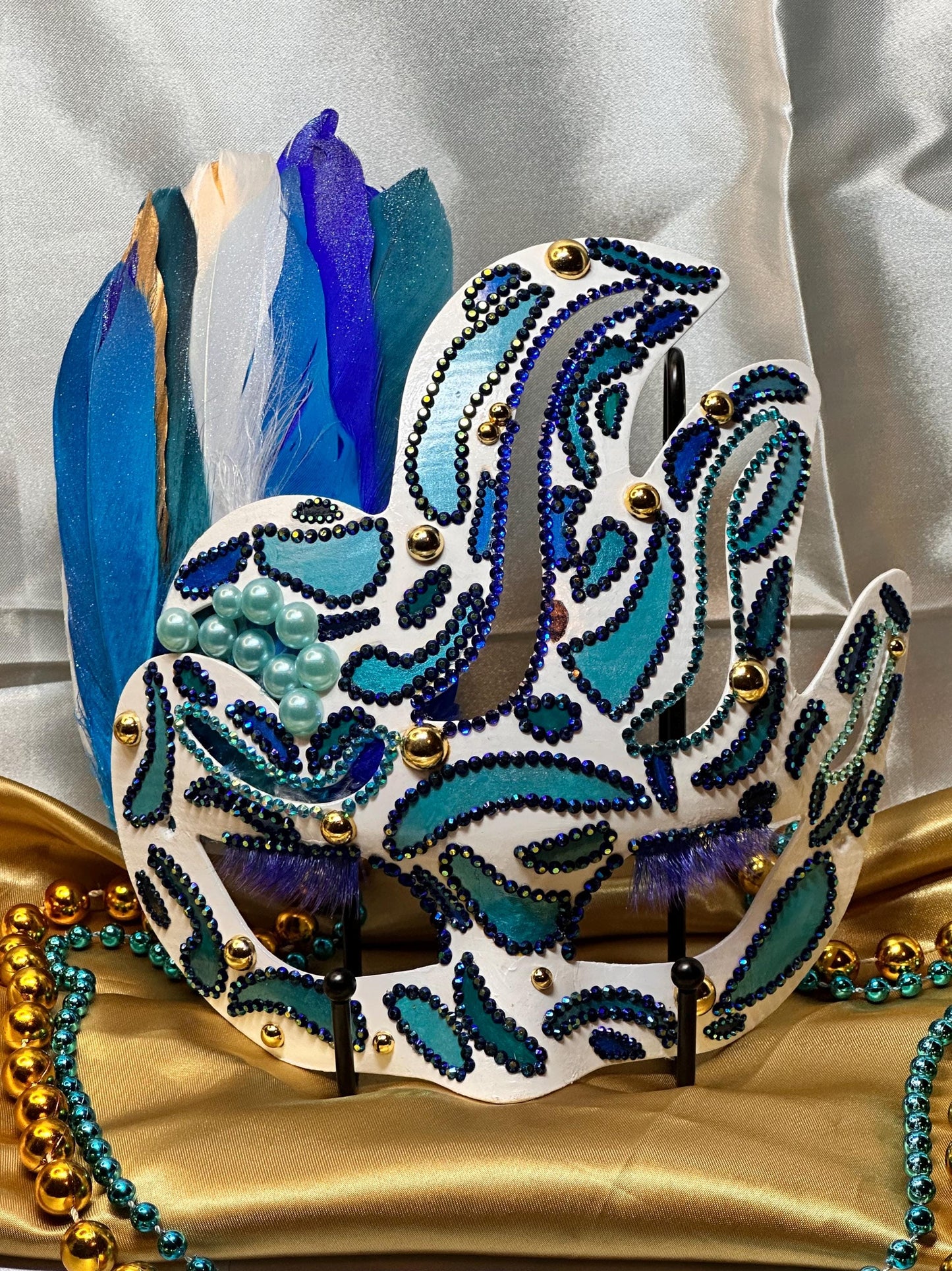 Daytime Fantasy Decor: Holding Stick, Mask, Shadow Box Art