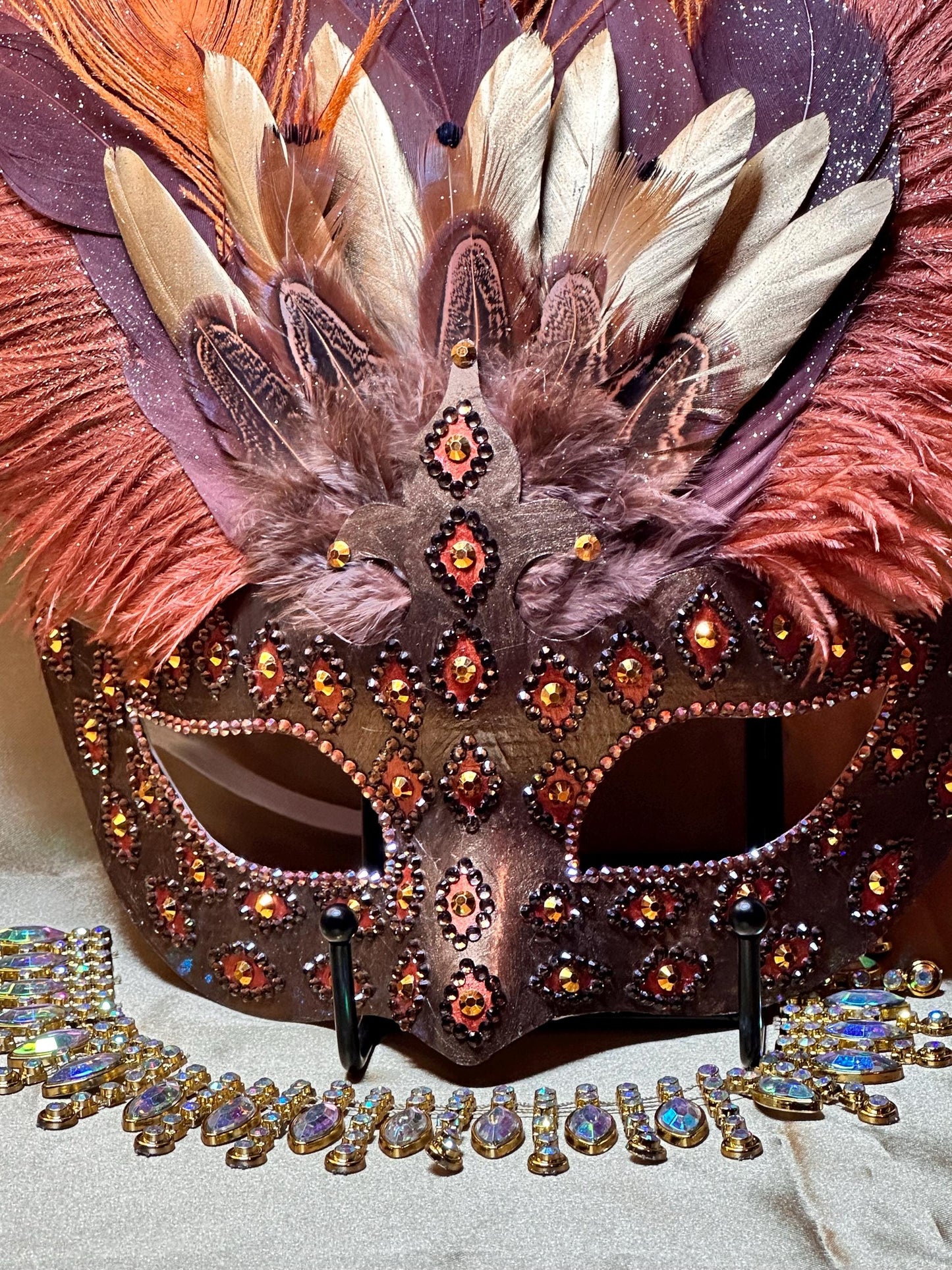 Feathered Earthen Goddess Mask