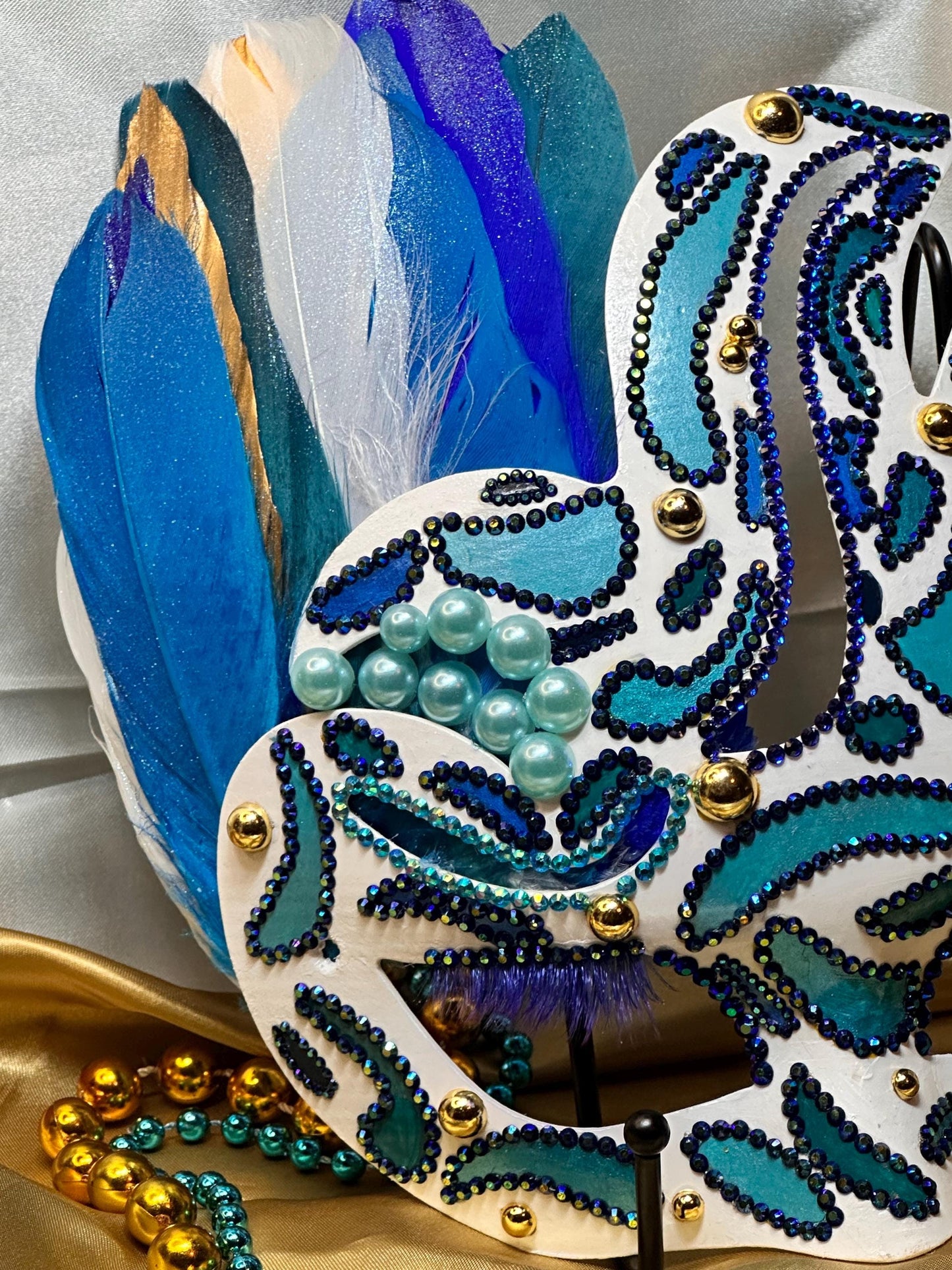 Daytime Fantasy Decor: Holding Stick, Mask, Shadow Box Art