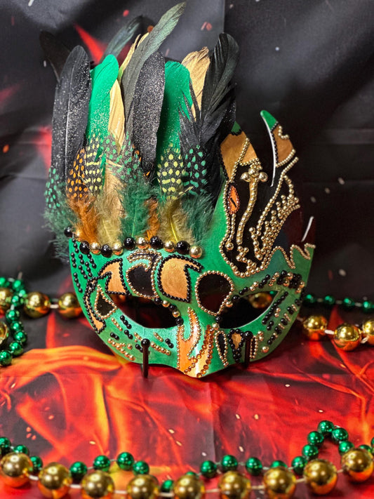 Dragon Face Mask: Feathered Home Decor