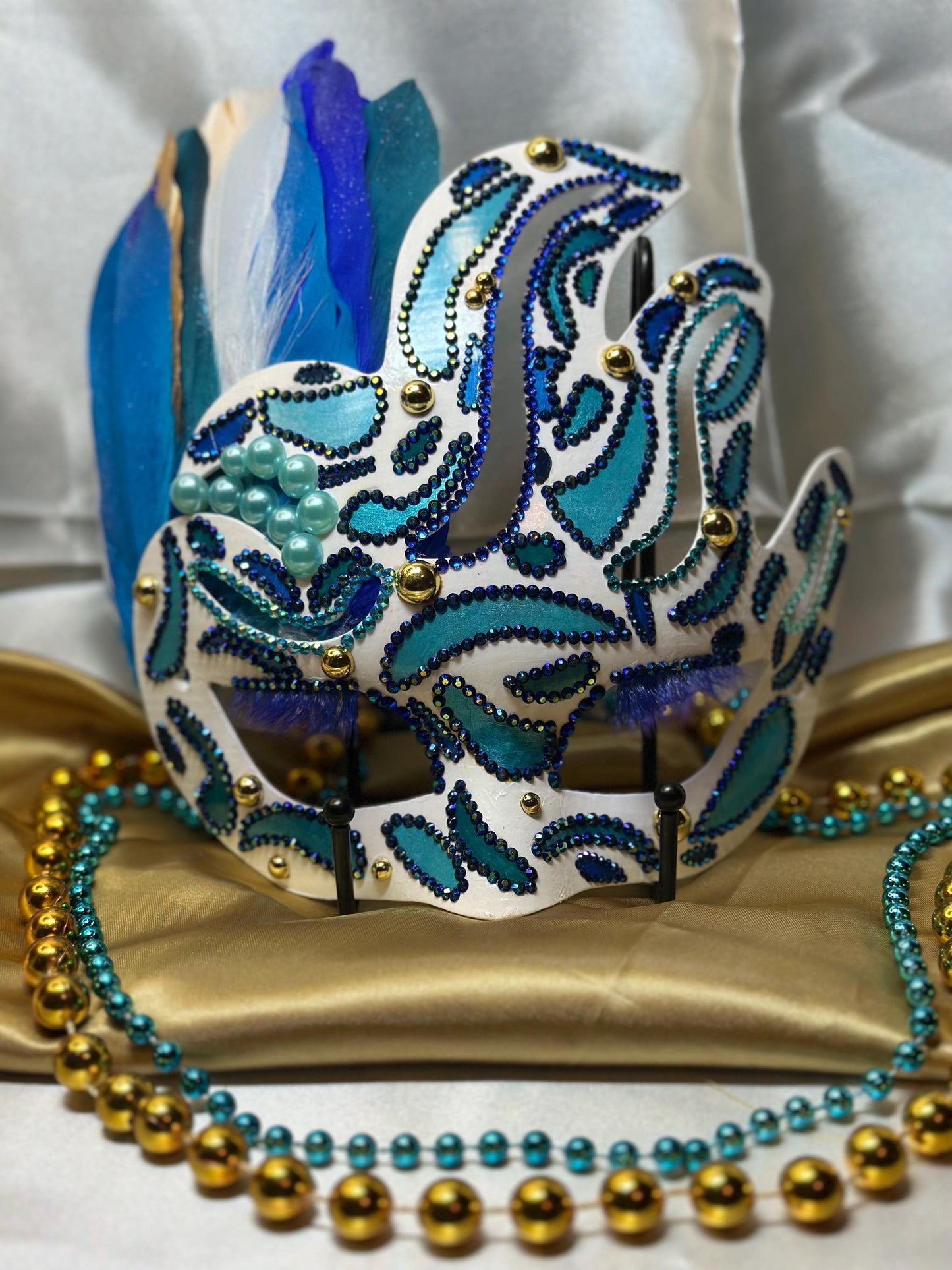 Daytime Fantasy Decor: Holding Stick, Mask, Shadow Box Art