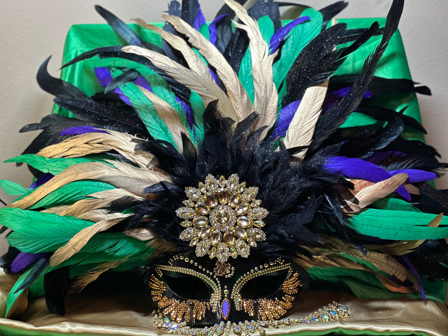 Vegas style masquerade mask: Mardi Gras Glam