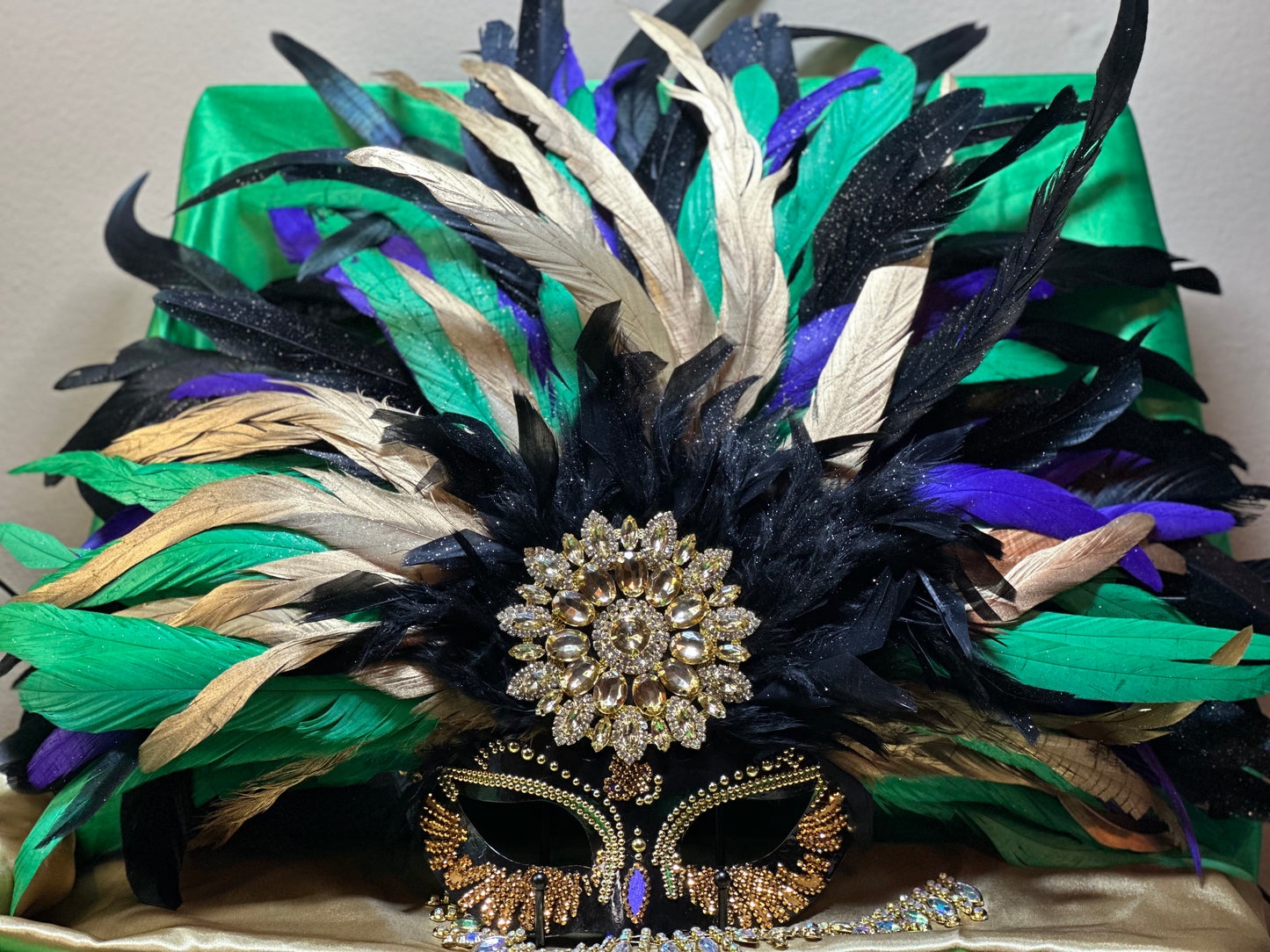 Vegas style masquerade mask: Mardi Gras Glam