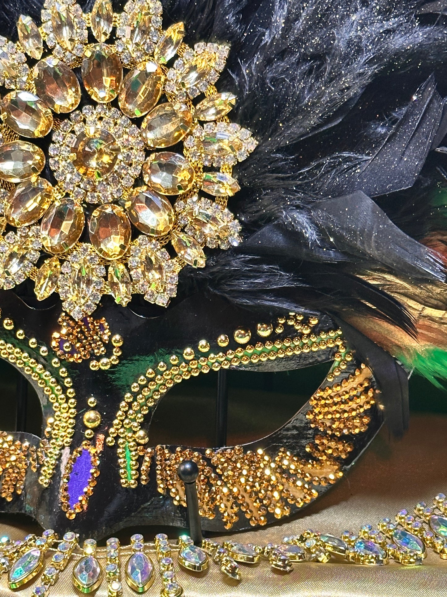 Vegas style masquerade mask: Mardi Gras Glam