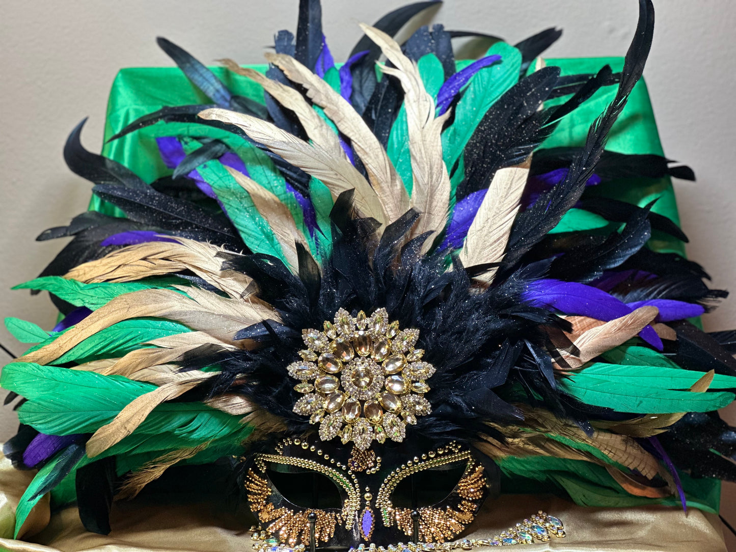 Vegas style masquerade mask: Mardi Gras Glam