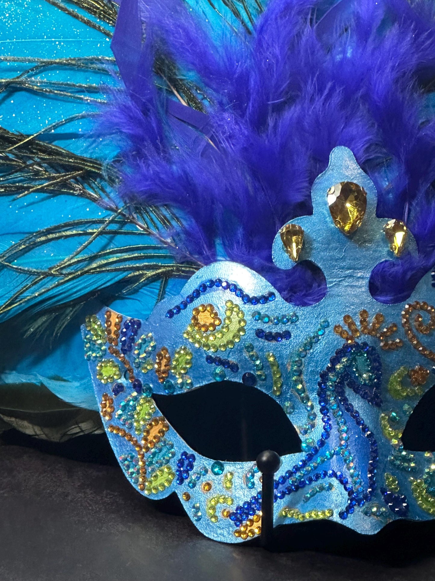 Hand Crafted Peacock Mask