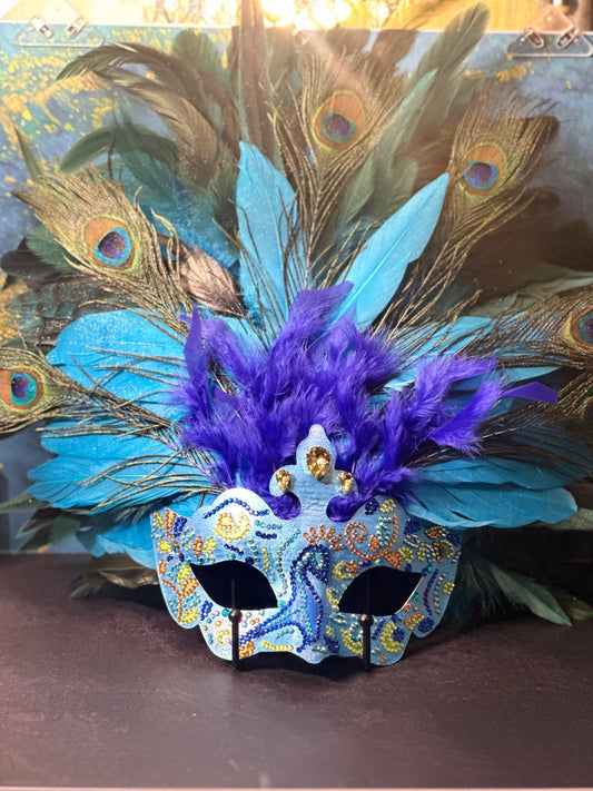 Hand Crafted Peacock Mask