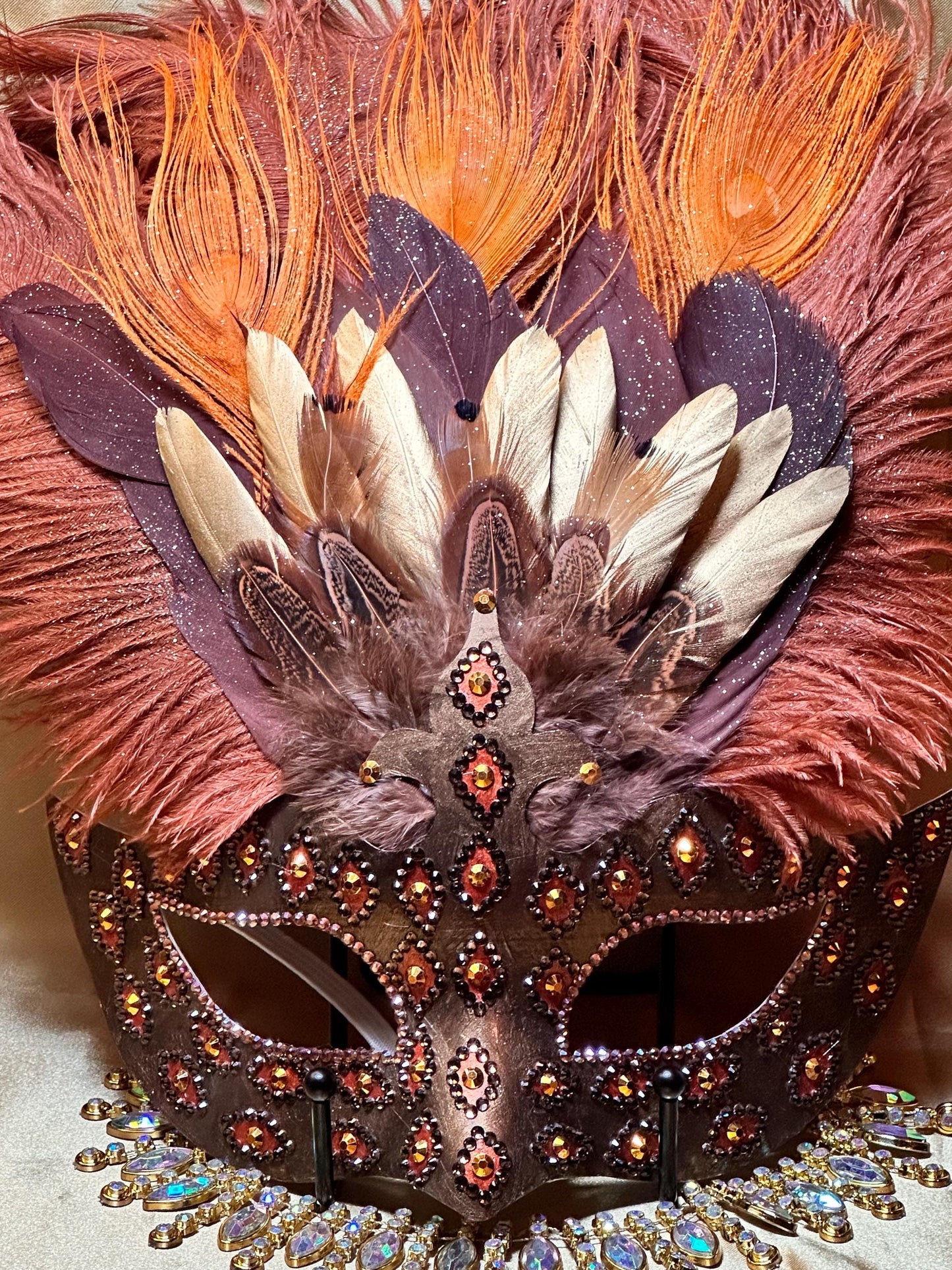 Feathered Earthen Goddess Mask