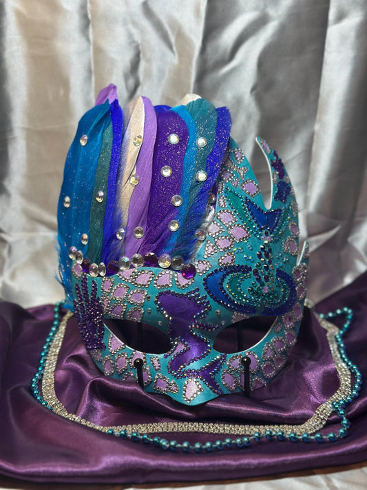 Feathered mask: Mermaid's Cove