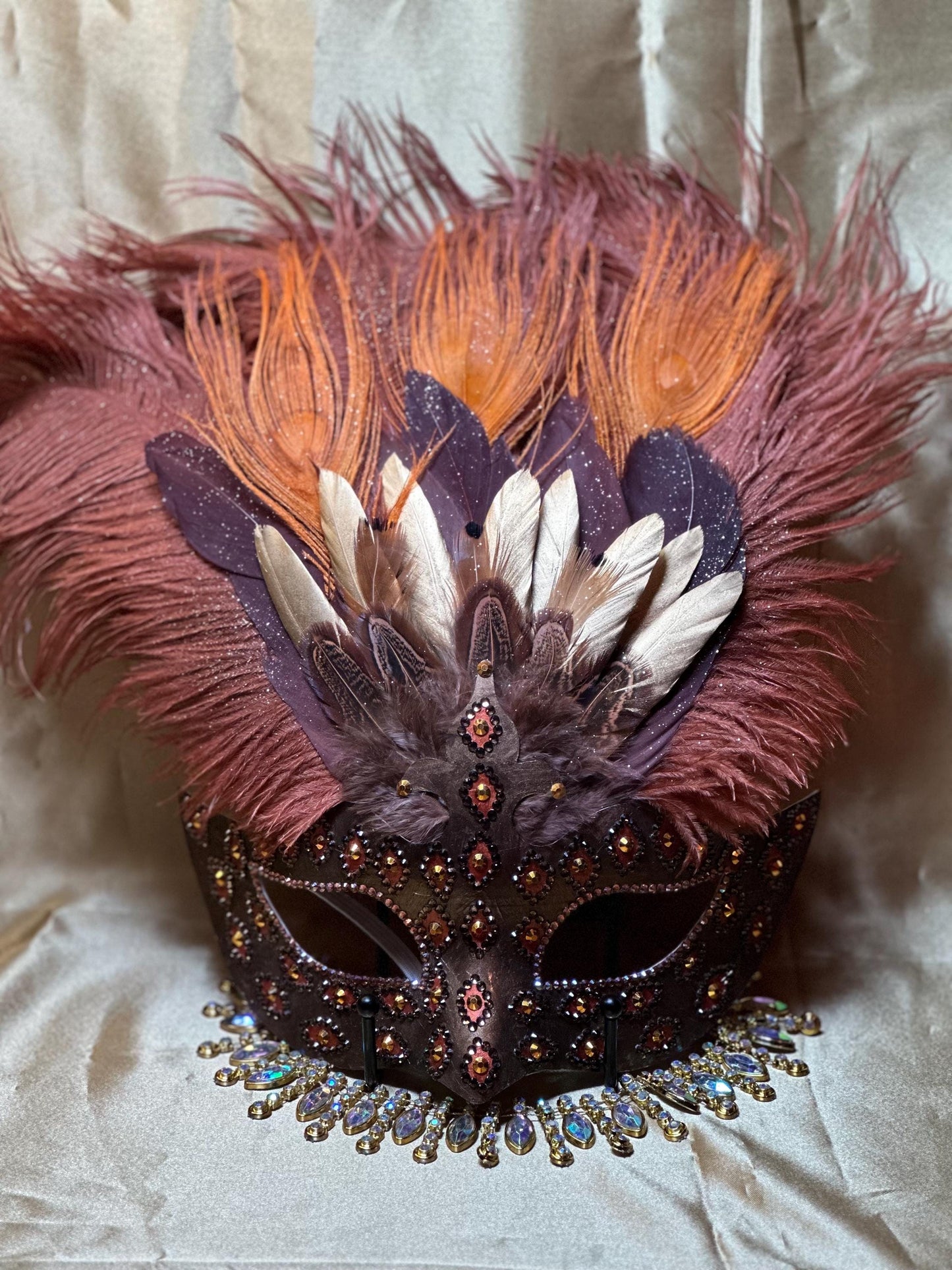 Feathered Earthen Goddess Mask
