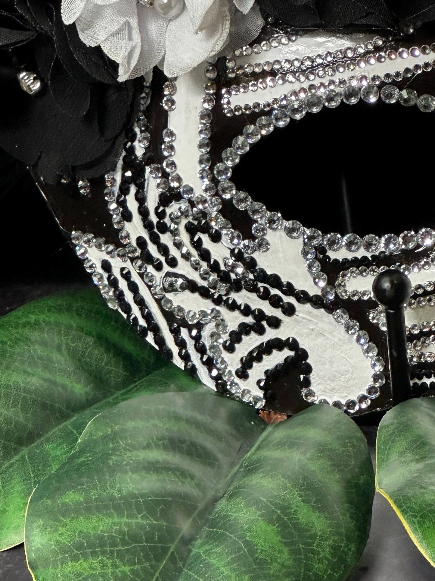 Vegas Style Zebra Mask: Feathered Home Decor