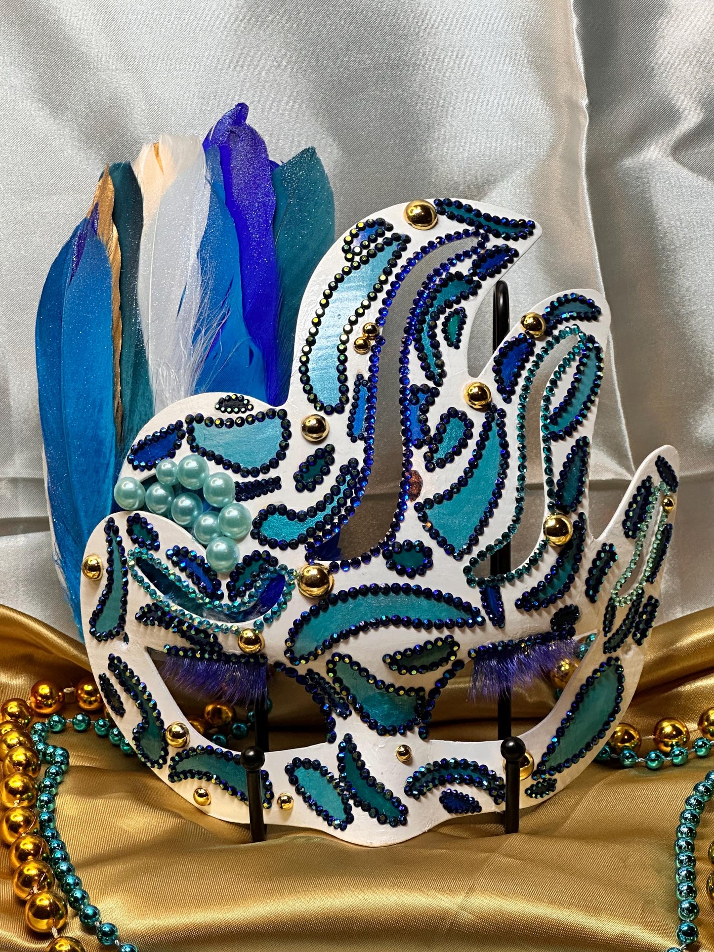 Daytime Fantasy Decor: Holding Stick, Mask, Shadow Box Art