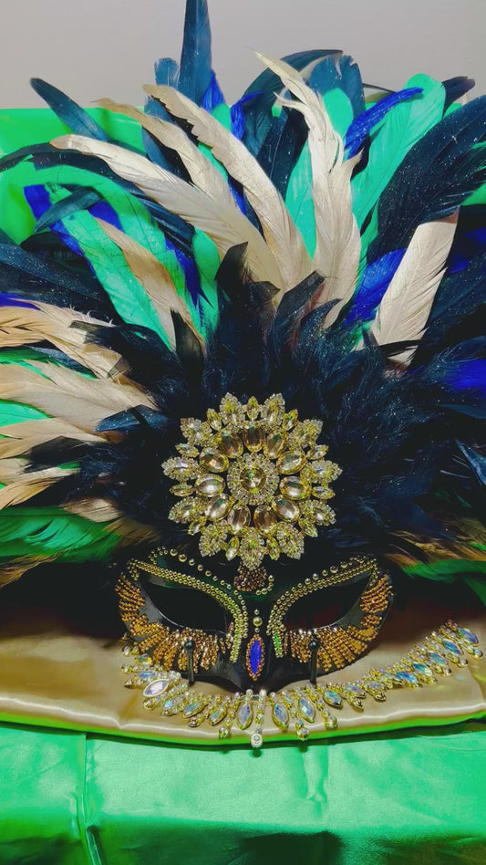 Vegas style masquerade mask: Mardi Gras Glam